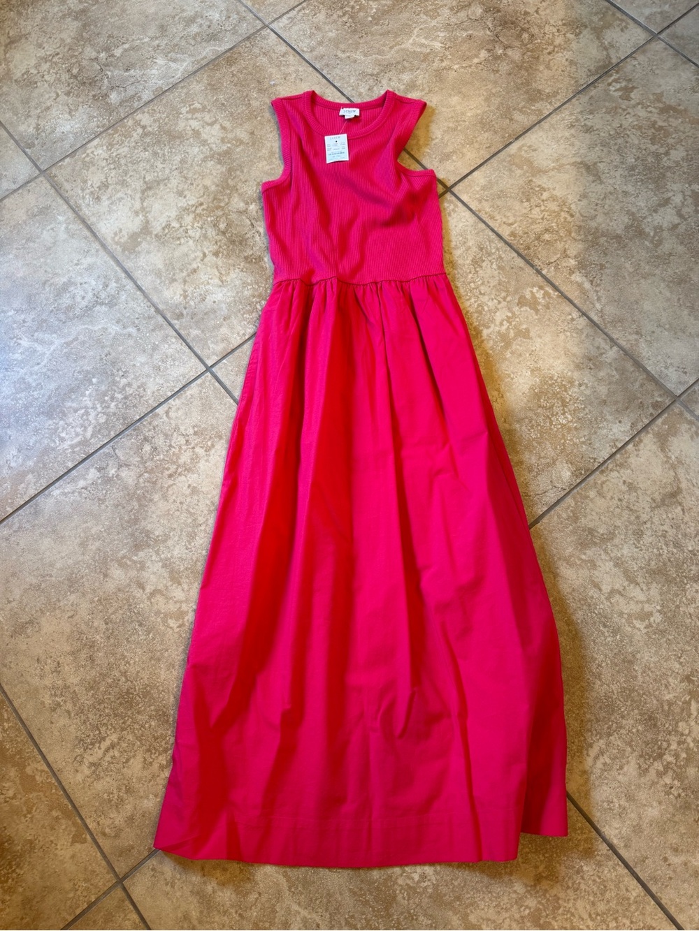 Bright Fuchsia Sleeveless Maxi Dress